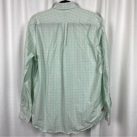 Lilly Pulitzer Pink&Teal Plaid Wyeth Mens Button Up Shirt Sz.M - Picture 8 of 10